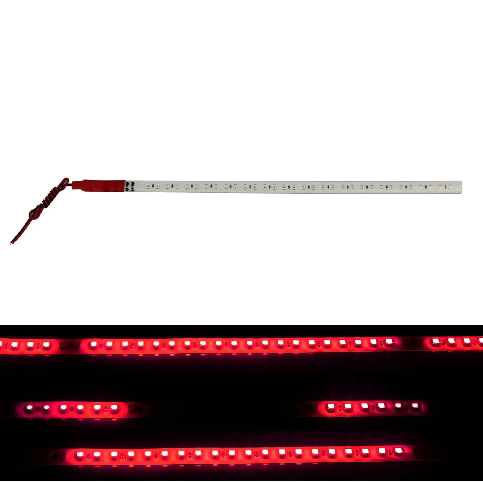 1x bande lumineuse Flexible rouge 30CM 1FT 12' Knight Rider Flash stroboscopique Scanner étanche 32 1210 SMD LED M009-R