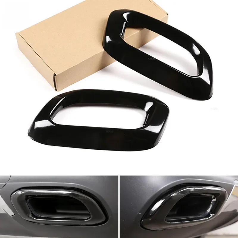 2 sztuki do Mercedes Benz GLE350 GLE450 GLC GLS W167 X253 X167 2020 Samochodowa tylna rura wydechowa Tłumik Osłona rury Akcesoria — 2
