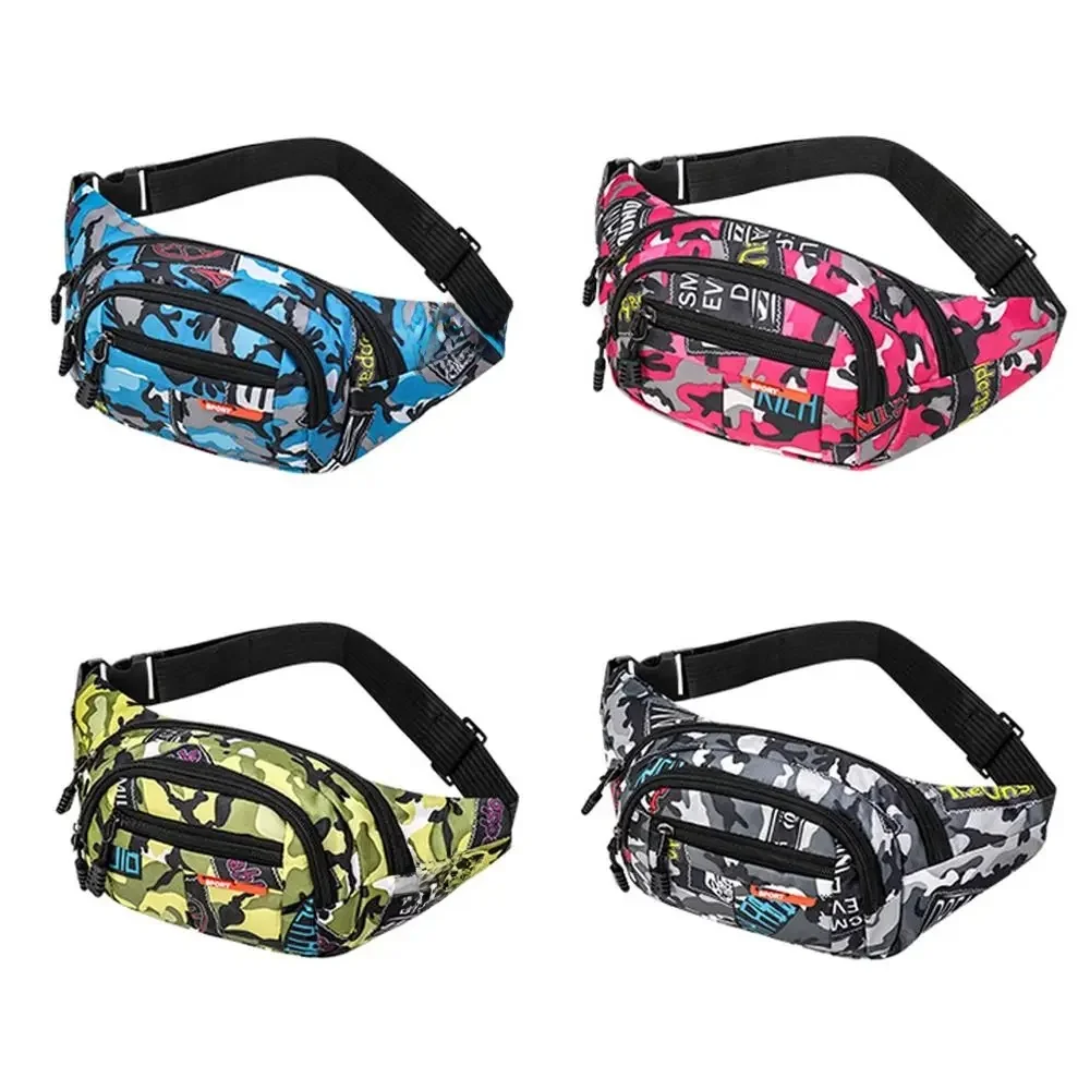 Kobiety Mężczyźni Pakiet piersi Wodoodporna torba sportowa na zewnątrz Płócienna saszetka na talię Saszetka Fanny Crossbody Męska torba bananowa — zdjęcie 2