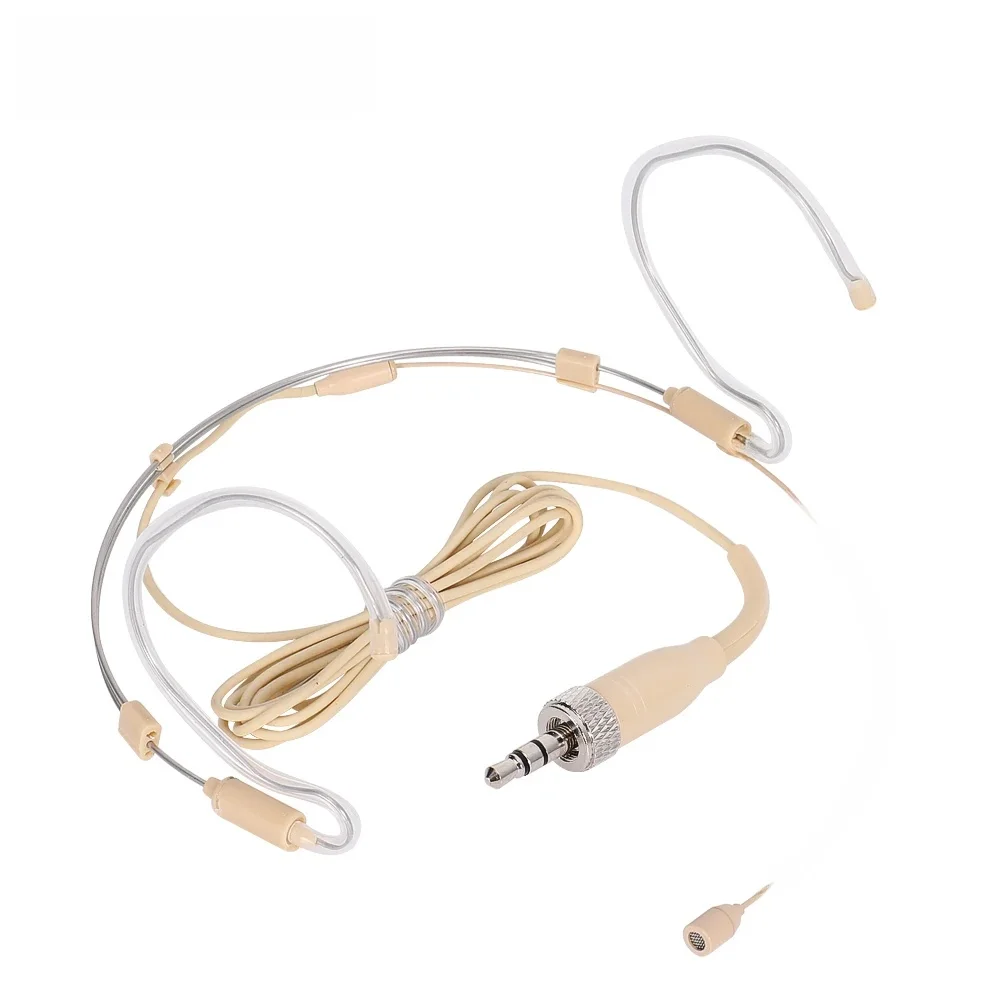 iiimymic regulowany mikrofon zestawu słuchawkowego 3,5 mm Jack TRS zamykany mikrofon na głowę składany dla Sennheiser bezprzewodowy BodyPack dla dzieci — zdjęcie produktu 7