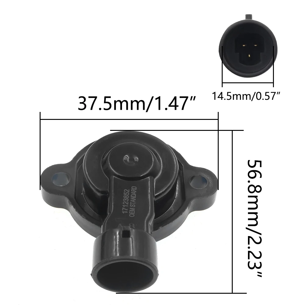 For GMC Buick Cadillac Chevrolet Isuzu Pontiac Saturn 17106809 TPS Throttle Position Sensor & Plug 17123852 17123855 17125483