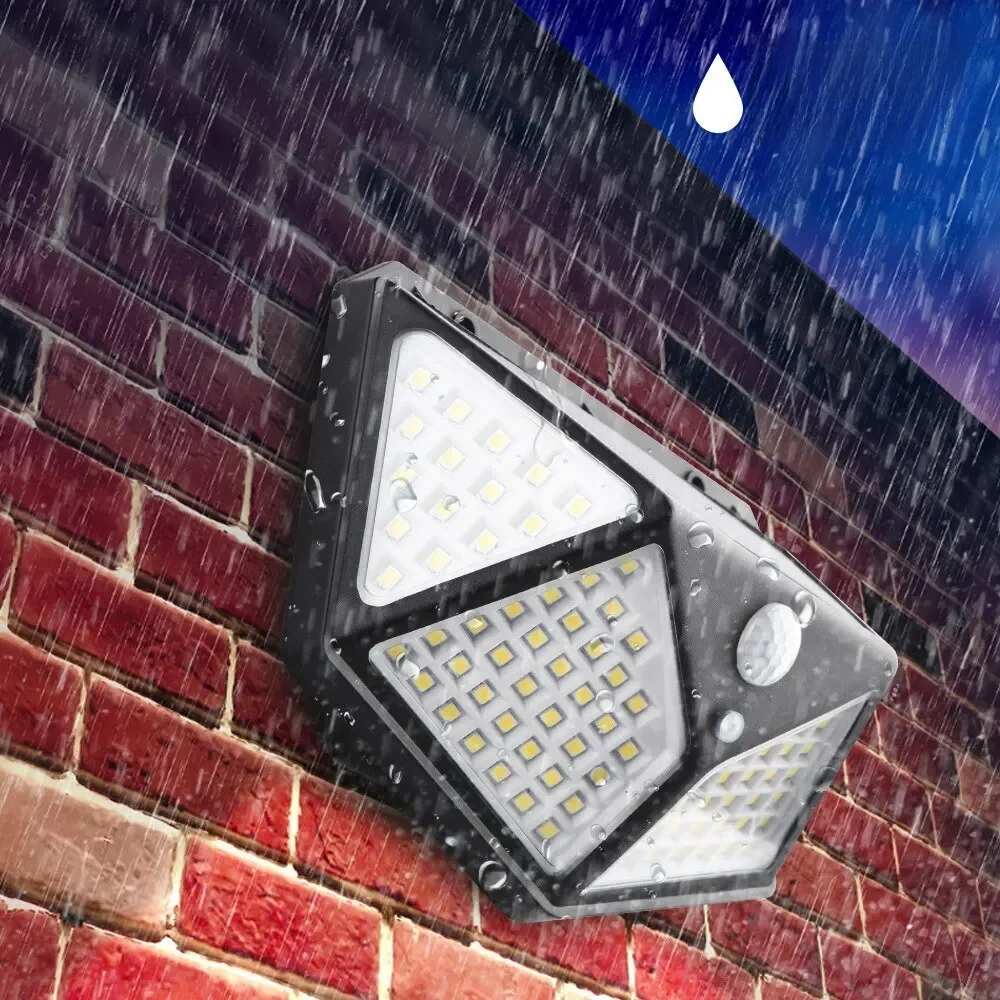 Lampe solaire LED multifonctionnelle avec détecteur de mouvement, lumière du soleil étanche, décoration de jardin extérieur, 62 projecteurs