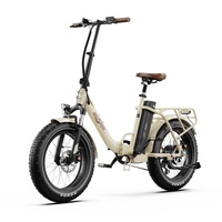 ONESPORT OT16max Foldable Electrical Bicycle 48V18AH Battery 500w Motor 20 Inch Fat Tire Bike Support Bluetooth APP