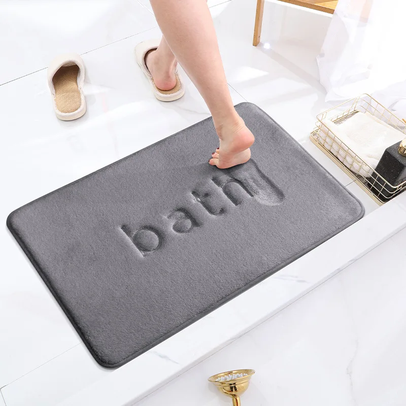 Bathroom mat, anti-slip absorbent floor mat, entrance bedroom door open carpet, kitchen foot mat, bedroom Bedside Carpet, toilet absorbent entrance door mat