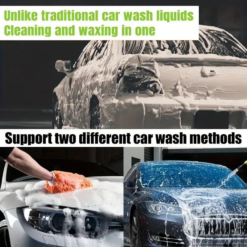 Picture 6: 100ml Car Wash Liquid, 1:100 High Concentration Car Wash Foam, Paint Surface Insect Glue Bird Droppings Cleaner, Car Mud Remover