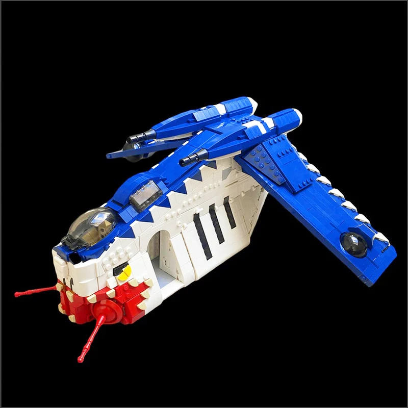 Star Plan Military Weapons Interstellar Fighter Attack Gunship MOC Building Blocks Technology Bricks TIE Spaceship Set Display T