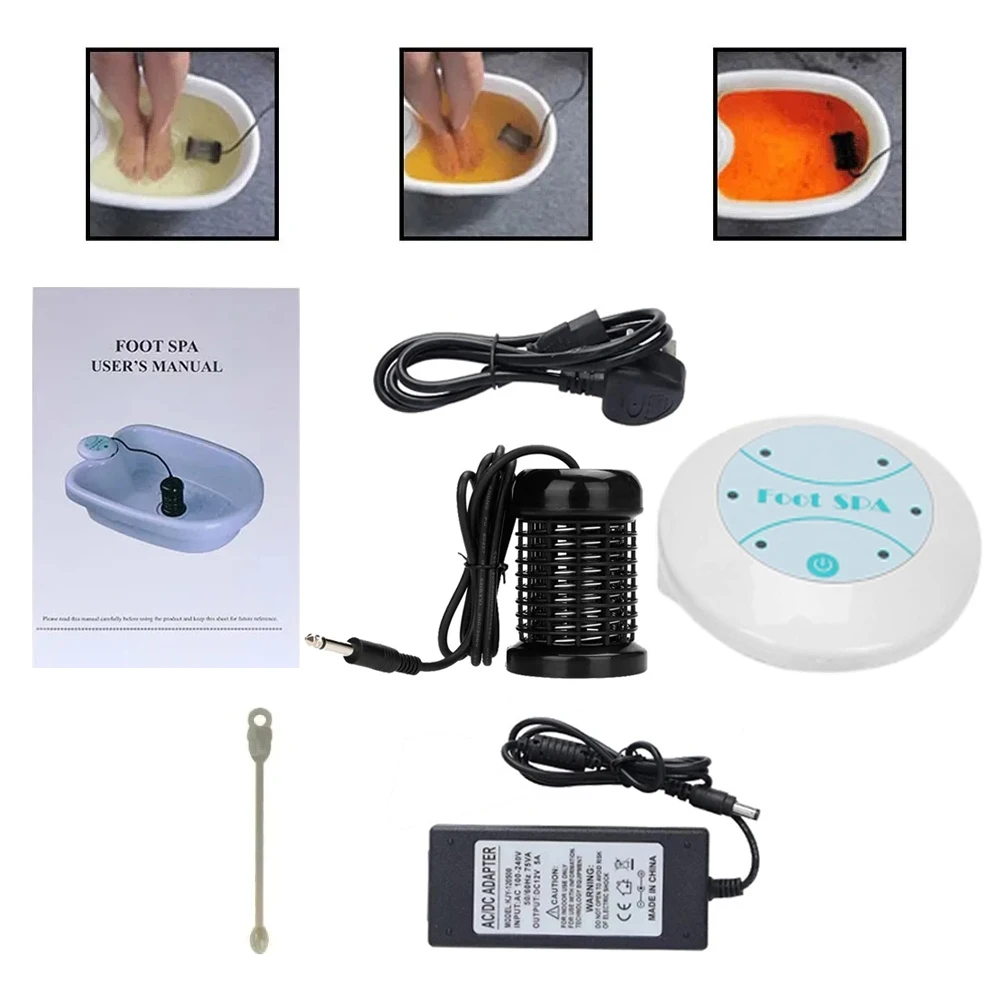 Foot Spa Bath Detox Ionic Machine Detoxifier Mini Foot Bath Without Basin For Home Use Massage To Relax Care Foot Massage Health