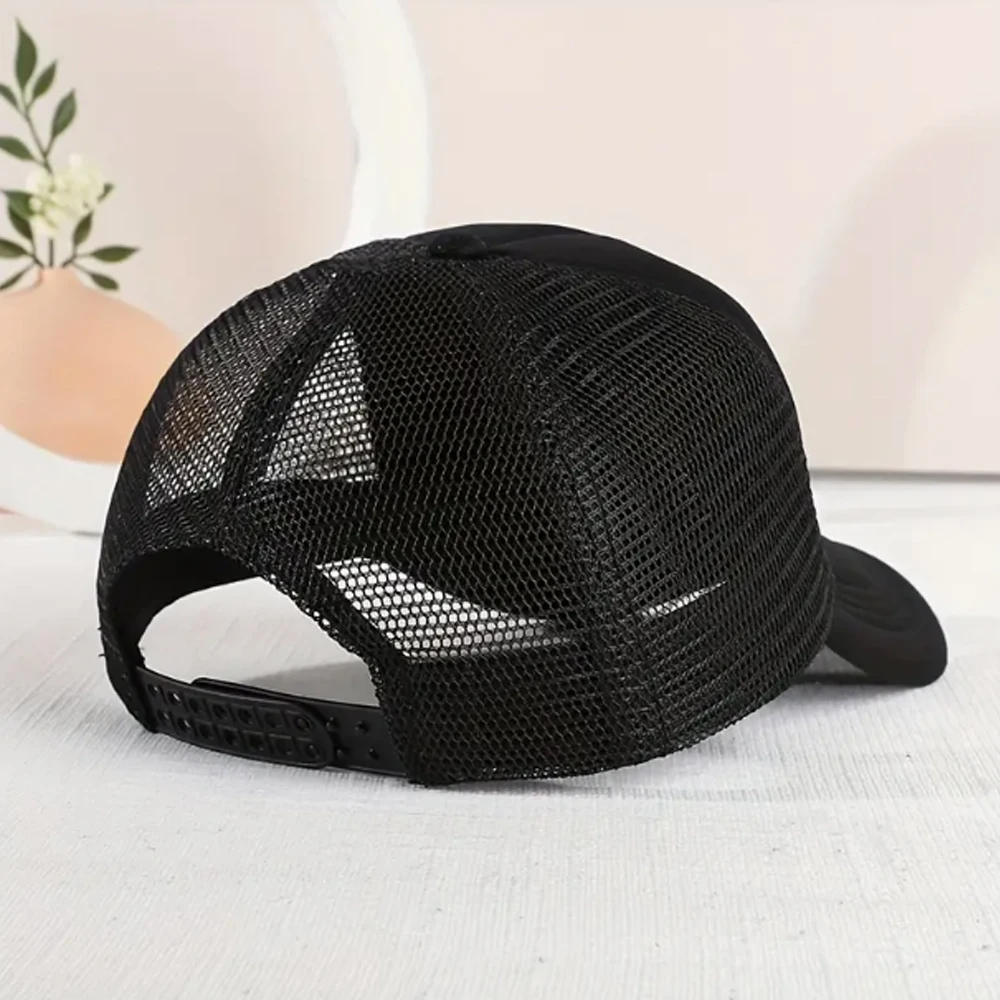 Fishing Printed Outdoor Sunshade Fishing Hat Mesh Breathable Baseball Hat Unisex Leisure Duck Tongue Hat