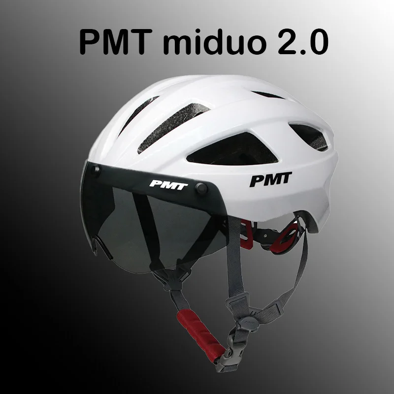 

Велосипедный шлем PMT Miduo 2.0 с очками, подходящий для горного велосипеда, дорожного велосипеда, безопасный интегрированный велосипедный шлем, оборудование