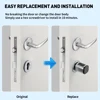 RAYKUBE V1 조정 가능한 TT 잠금 장치/Tuya Bluetooth 스마트 지문 디지털 실린더 잠금 장치(APP/비밀번호/RFID 카드/키 잠금 해제 포함) 5