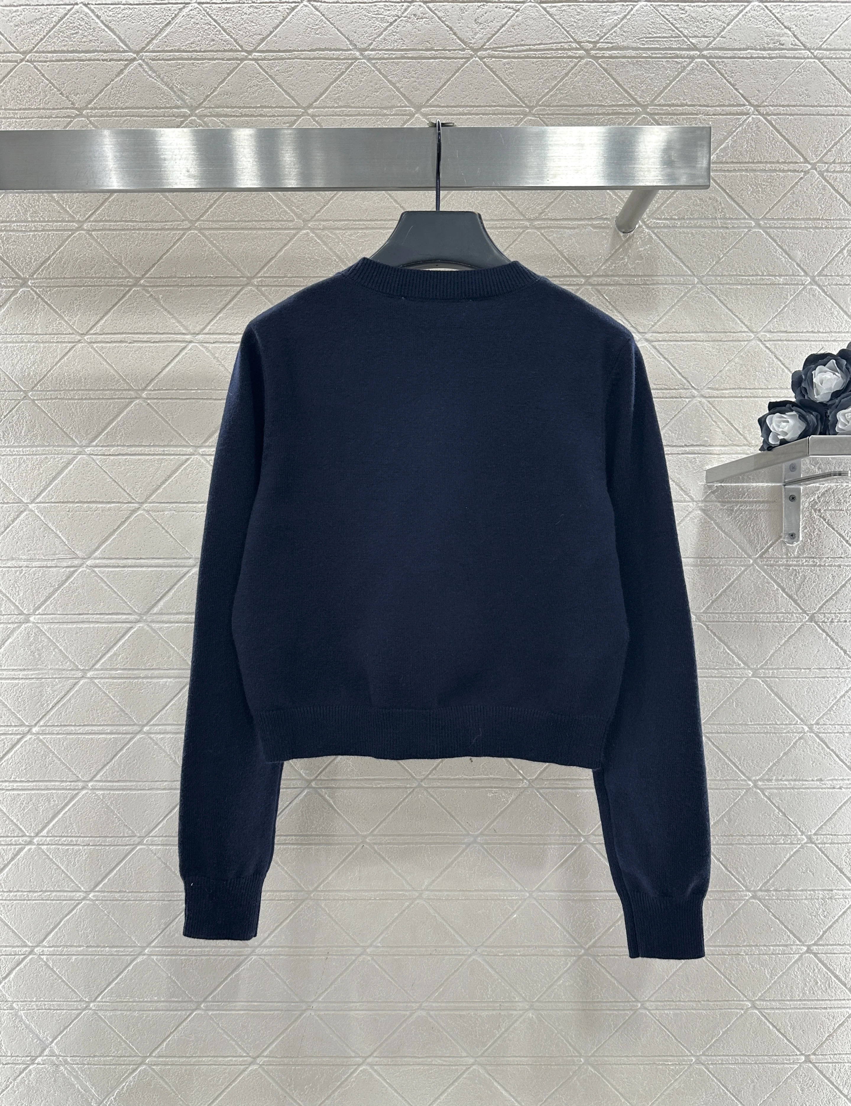 

High quality autumn and winter women's three-dimensional cherry round neck knitted cardigan LH285