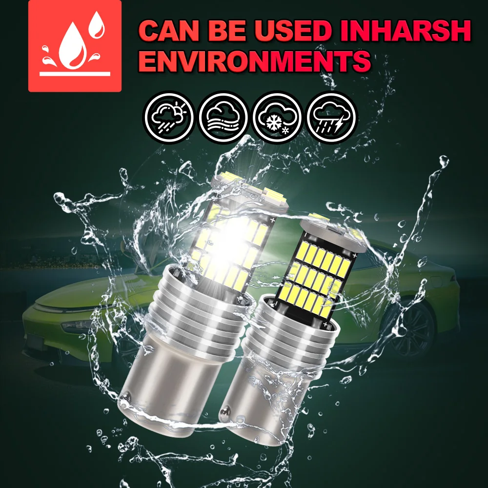 لمقعد إيبيزا 2008 2009 2010 2011 2012 2013-2017 LED النهار تشغيل ضوء DRL لمبة مصباح P21W BA15S 1156