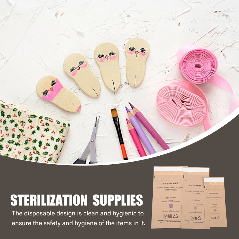 Sacchetto di sterilizzazione monouso da 10 pezzi sacchetto di disinfezione cosmetici strumenti per unghie sacchetto di disinfezione accessorio per macchina per salone di bellezza