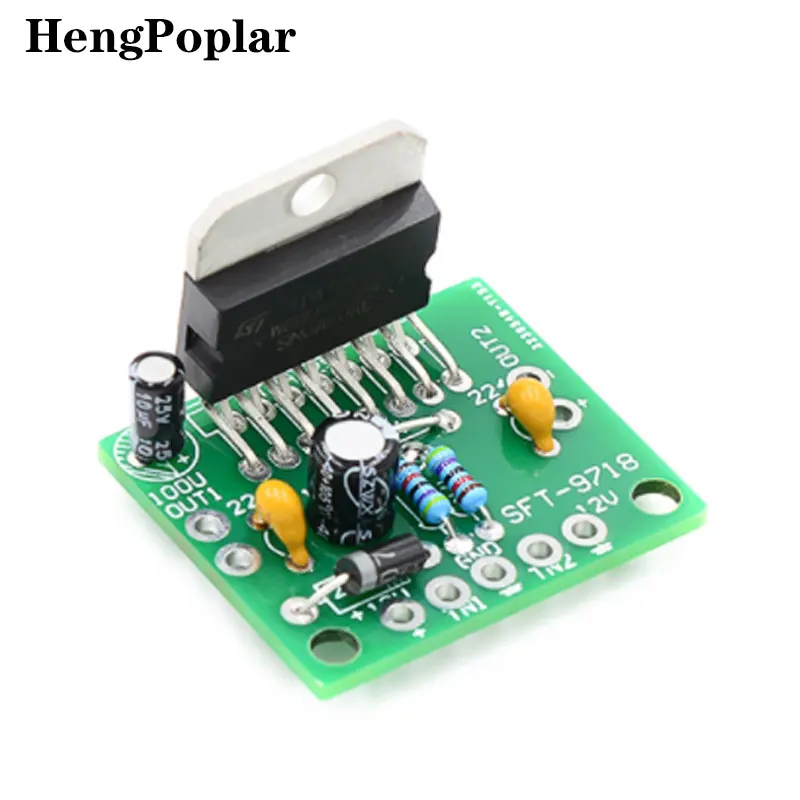 Imagem -02 - Dupla Placa Amplificador de Codificação de Áudio Kit Faça Você Mesmo Eletrônico Tda7297 dc 12v Grau 2.0 15w 100 Pcs