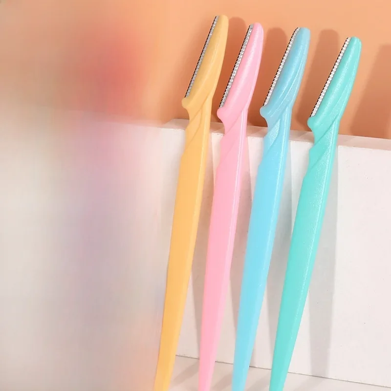 Ciseaux tranchants, outil de coupe de sourcils, outil de maquillage et de toilettage, emballage ample, rasoir à sourcils tranchant, sûr et efficace