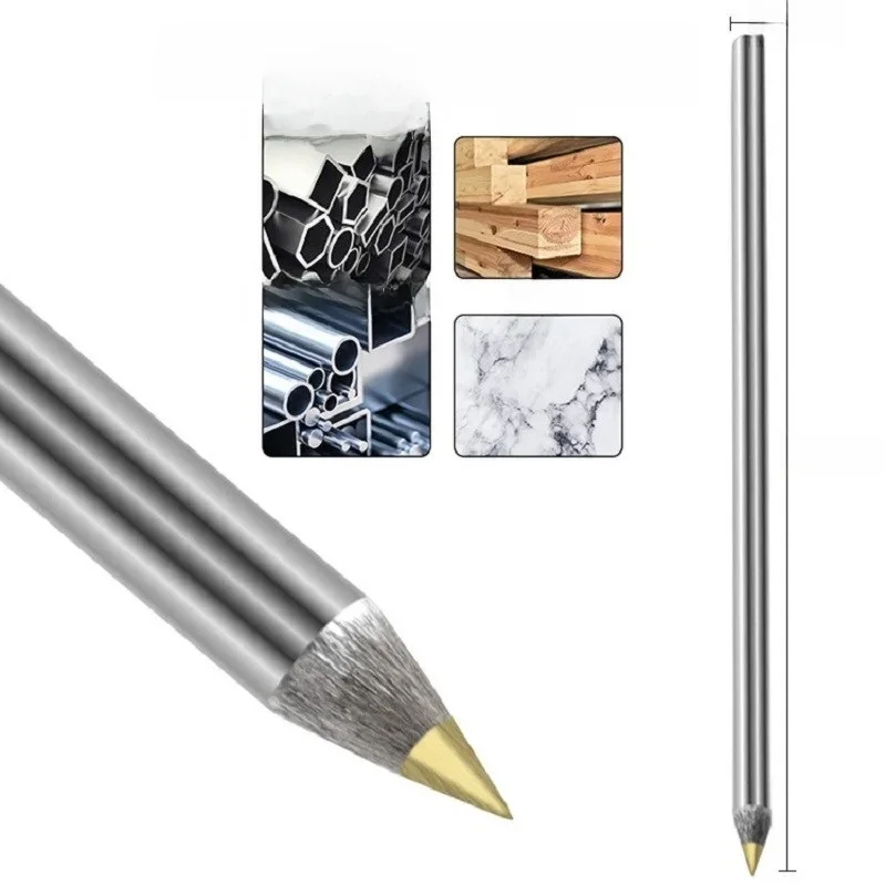 Stylo de traçage en alliage, stylo de traçage en carbure, métal, bois, verre, carrelage, marqueur, crayon, travail des métaux, outils à main pour le travail du bois
