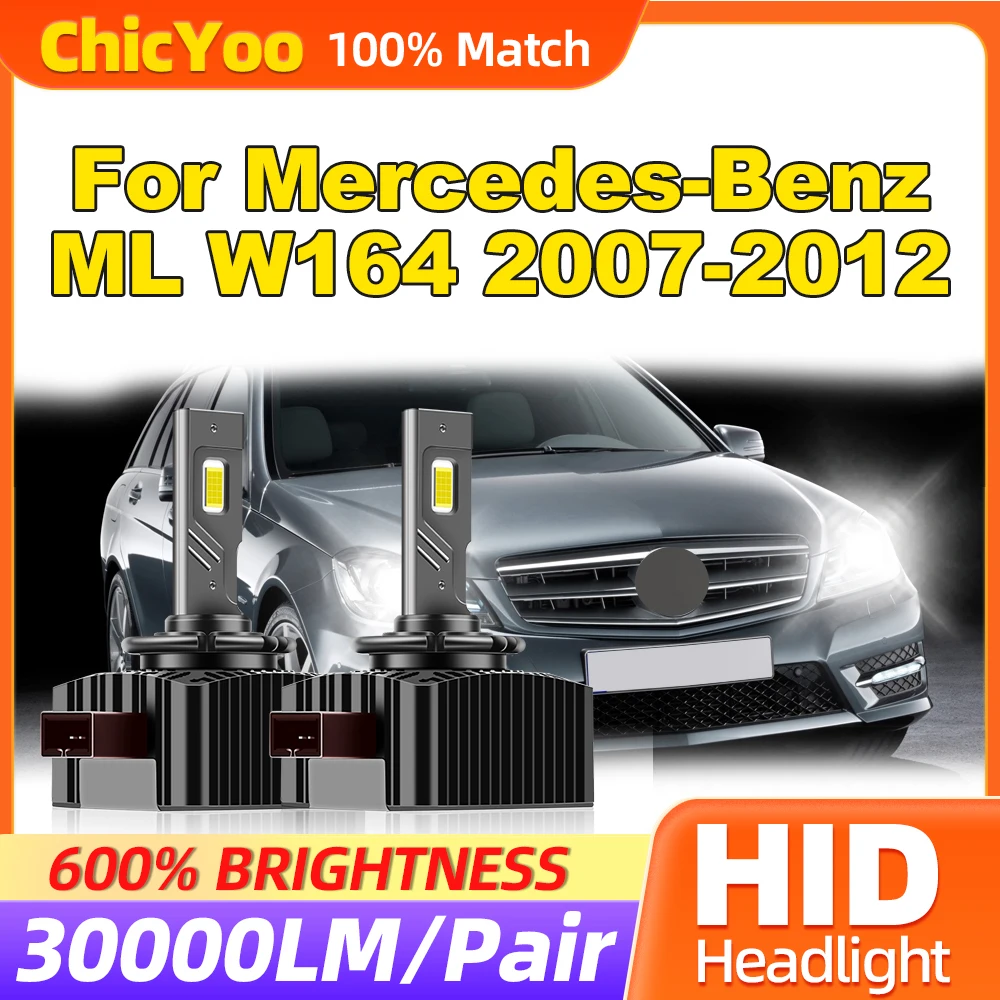 

30000LM CSP Chips Auto Headlamps 120W HID Xenon Headlight Bulb 12V 6000K For Mercedes-Benz ML W164 2007 2008 2009 2010 2011 2012