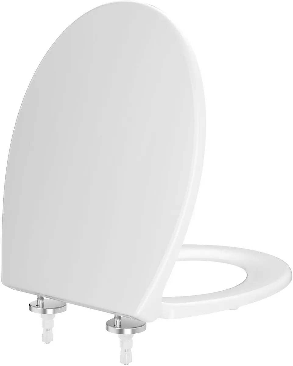 Tapa de inodoro en forma de O, inodoro con freno de caída, pieza ajustable, liberación rápida, asiento de inodoro con clip.