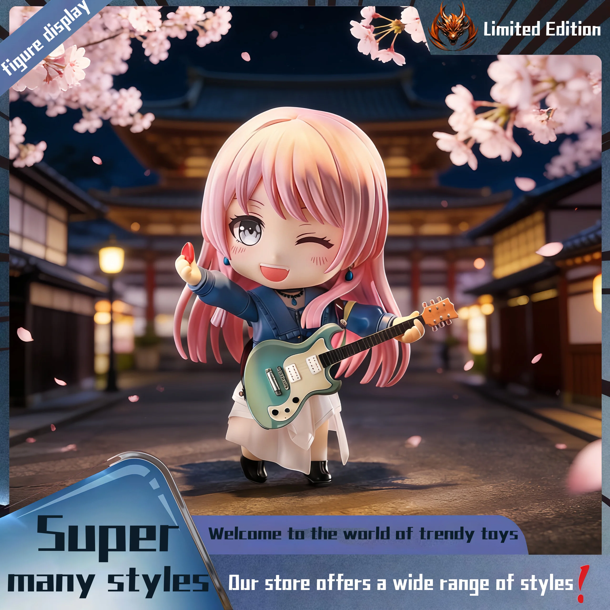 

Chihaya Aini-Clay Figure Peripheral figurine model table decoration, birthday gift, trendy toy scene decoration, car decoration