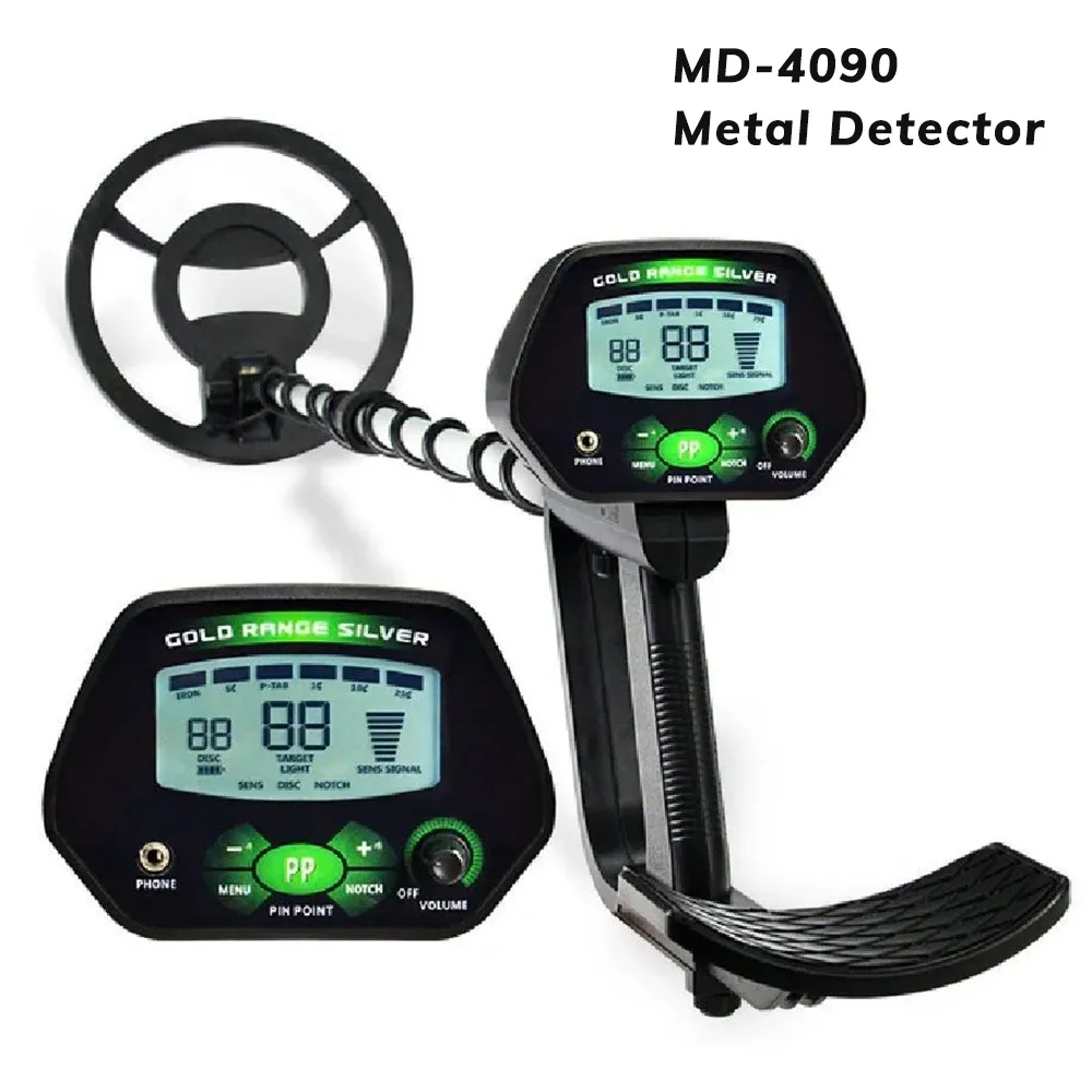 MD-4090 Metal Detector Underground Gold Detector Metal Length Adjustable Treasure Hunter Seeker Portable Hunter Detector