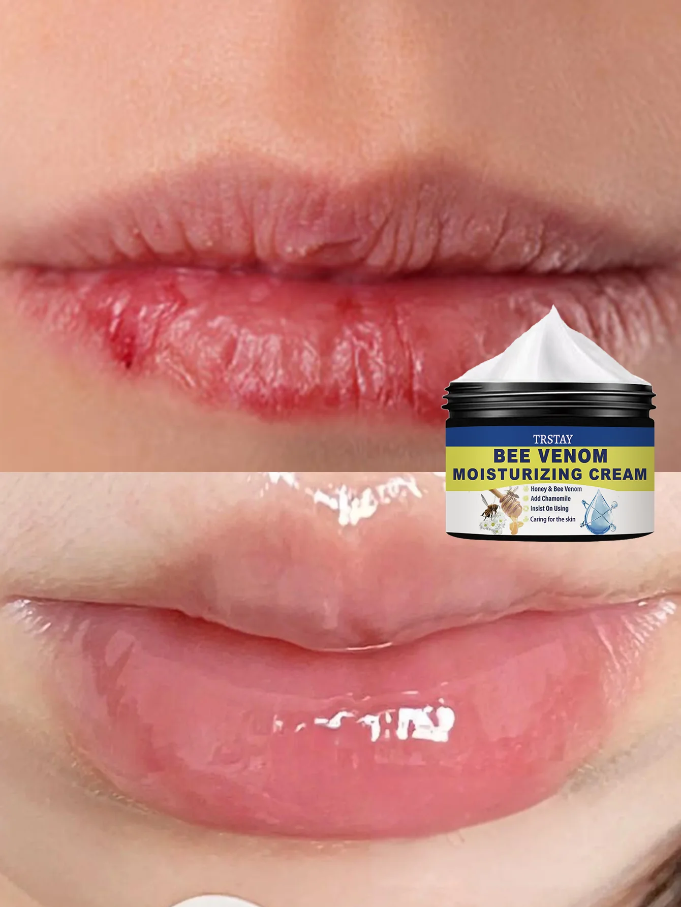 Hydrating Gentle Lip Care Cream Anti Dryness Moisturizing Nourishing Lip Balm for Soft Smooth Lips Long Lasting Hydration Repair - Image 3