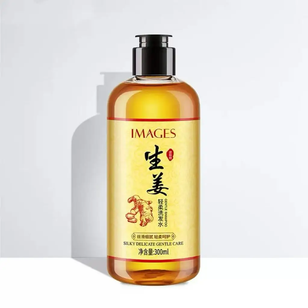Champú calmante con esencia de jengibre, limpieza profunda, adecuado tanto para hombres como para mujeres.