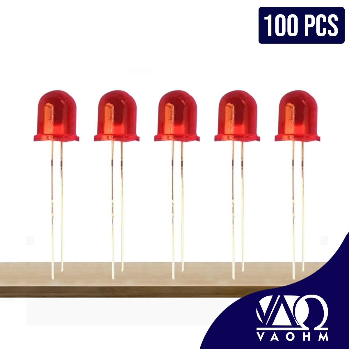 100PCS/LOT F8 DIFFUSED ROUND HEAD (RED/YELLOW/BLUE/GREEN)