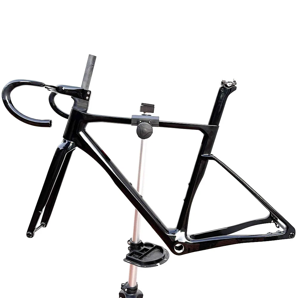 Stuwkracht Full Carbon Road Frame Schijfrem Max 700*32C AERO Road Fiets Frameset BSA Volledige Interne Kabel Met stuur DI2 - afbeelding 1