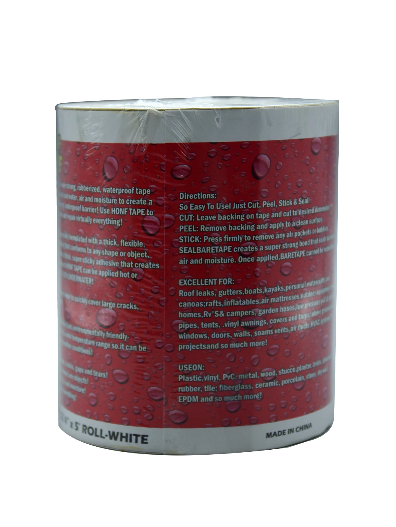 Good Quality Waterproof Tape Bucket Pipe Umbrella Repair Custom Size Leakage Strong Adhesive Hot Selling