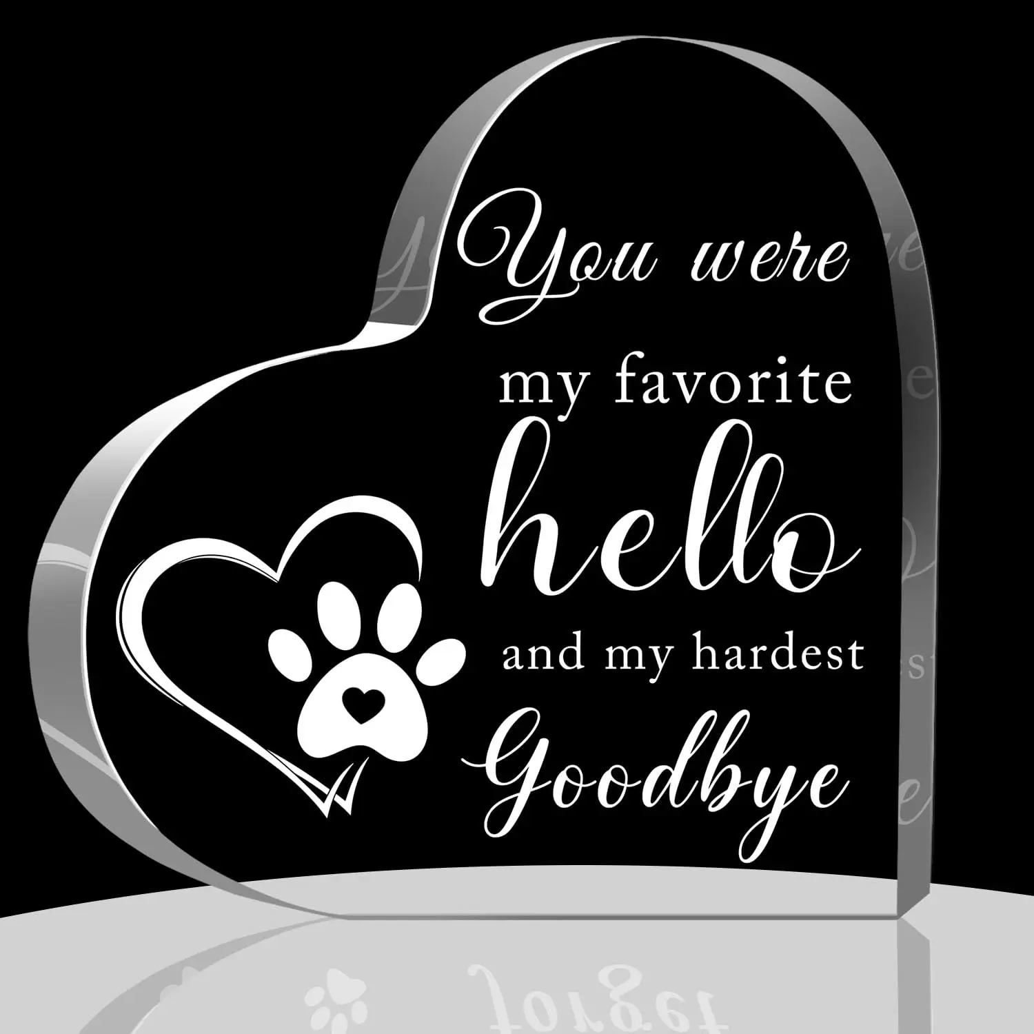 1pc Gift to commemorate the loss of a loved one Pet Memorial Gift Sympathy for the loss of a pet Decorative plaque gift