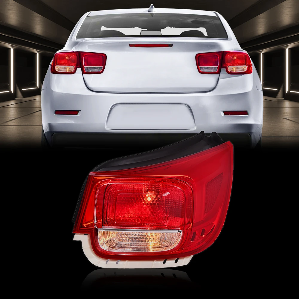 

Tail Light Brake Lamp Passenger Rh Side Outer New Red Fit for 13-15 Chevy Malibu Waterproof Snowproof Dustproof Car Accessories