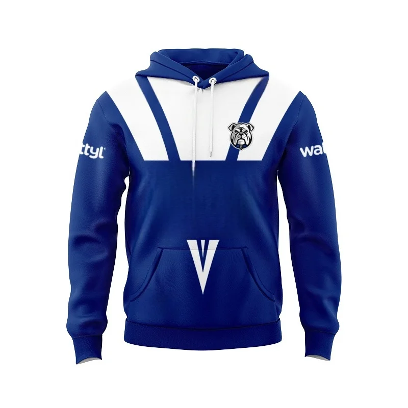 2026 Bulldog Team Men's Hoodie Home and Away Rugby Jersey Size S-5XL 