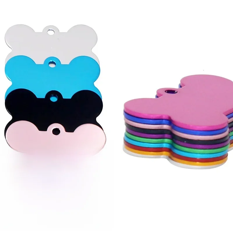 Étiquette d'identification de chien gravée, pendentif de collier pour animaux de compagnie personnalisé, étiquette d'identification Anti-perte pour animaux de compagnie, nom de chiot de chat