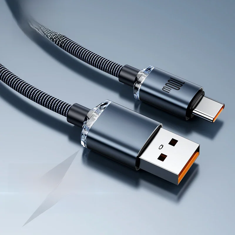 Baseus 6A Kabel USB typu C do Realme Huawei P40 Pro 66W Szybkie ładowanie Przewód USB-C Ładowarka Przewód do Samsung Oneplus Poco F3 — zdjęcie 2