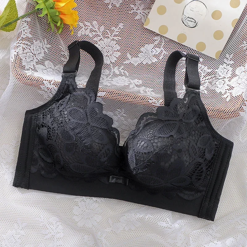 Soutien-gorge froncé épais Extra épais de 12cm, petite poitrine plate, sans anneau en acier, Extra épais, 8cm, poitrine fermée, sous-vêtements Sexy