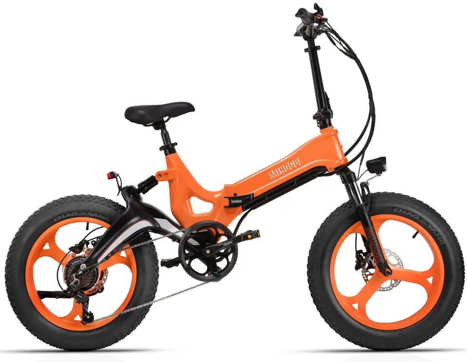 MIHOGO NX max Adult Electric Bicycle, 750W city ebike, 48V 12.8AH E-bike, 20-Fat Tire Foldable Electric Bike image 4