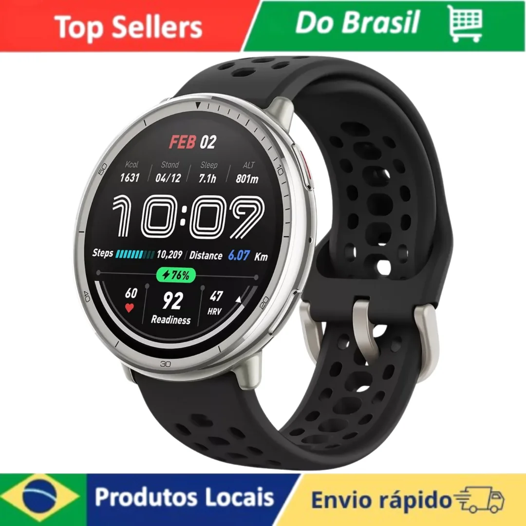 ساعة ذكية Amazfit Active 2 GPS 10 أيام مقاومة للماء لنظام Android Apple iPhone SmartWatch للياقة البدنية #1