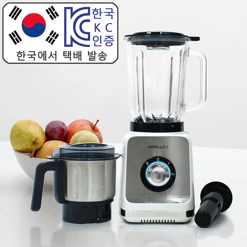 Home & life 2in1 multi blender blender glass mixer container stainless grinding container