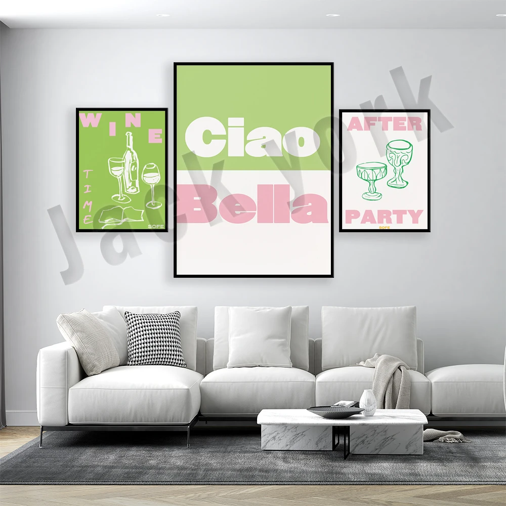 After Party Barware Prints, Modern Art, Fashion Posters, Wall Decor Print Gifts