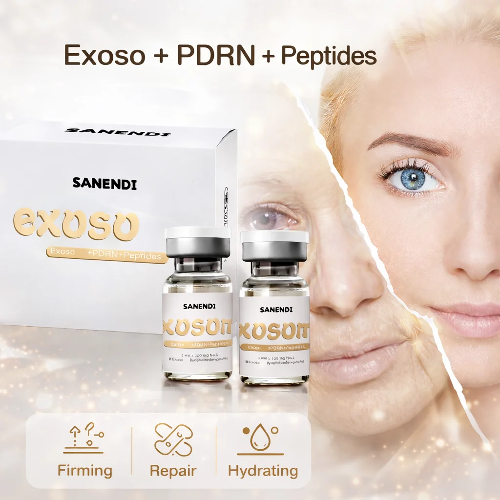 

Сыворотка Sanendi EXOSO-PDRN-Peptide с экзосомами, корейский уход за кожей, безопасное глубокое увлажнение, разглаживающий жидкий раствор для ухода за лицом