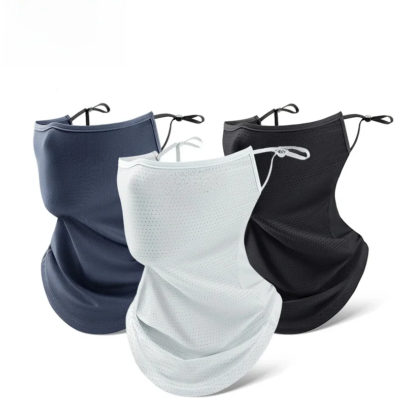 AliExpress ROCKBROS Summer Ice Silk Cycling Face Mask Breathable Anti-UV  Bike Face Neck Cover Bandana MTB Road Sports Hanging Ear Scarf