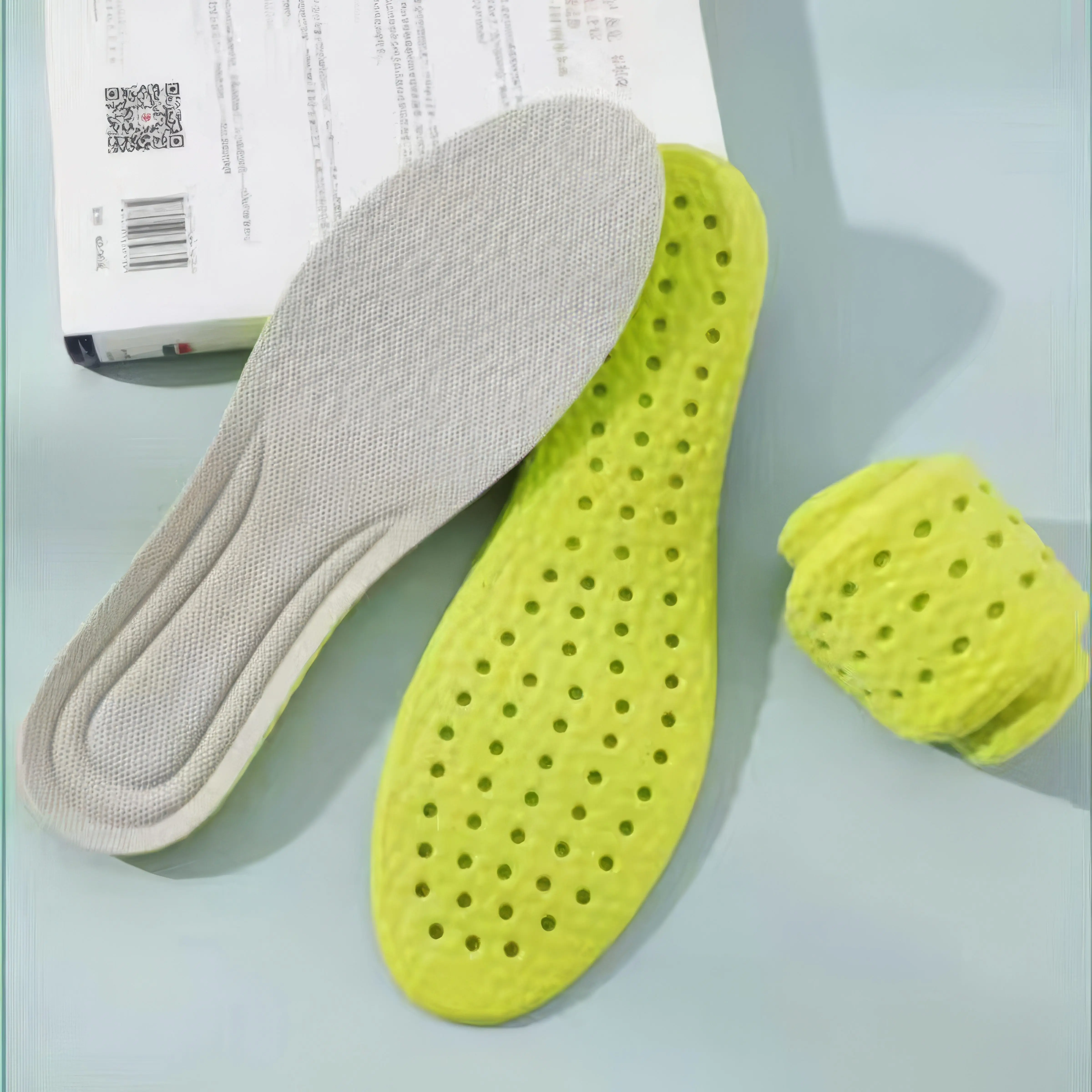 12 زوجًا من النعال الإسفنجية الخضراء القابلة للتنفس، للجنسين، خفيفة الوزن وغير قابلة للاعب، مناسبة للرياضة واللياقة البدنية