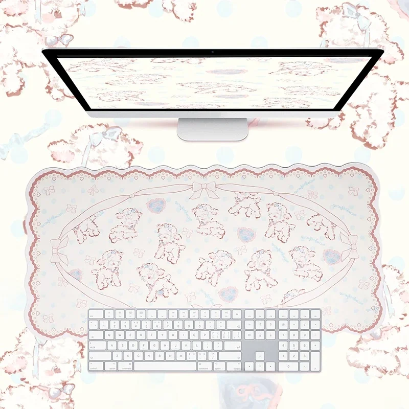 Duża podkładka pod mysz do gier Cute Little Lamb Duża podkładka pod mysz na biurko Kawaii Wodoodporna antypoślizgowa podkładka pod mysz do laptopa Akcesoria na biurko — zdjęcie produktu 7
