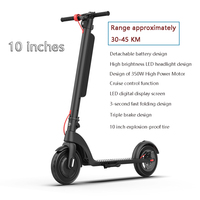 Warehouse In Europe X8 10AH Electric Scooter 350W 25KM/H Foldable Electric Kick E Scooter 10 Inch Escooter For Adults