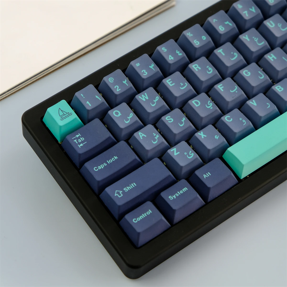 129 Keys GMK Arabian Sea Keycaps Cherry profile PBT Dye Sublimation Mechanical Keyboard Keycap For MX Switch With 1.75U Shift