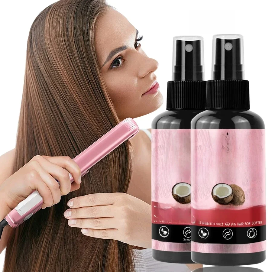 Thermische beschermingsspray voor haar Hittebeschermer Serum Bescherm het haar tegen UV-beschadigd Hydraterende haarverzorgingsconditioner voor vrouwen - afbeelding 2