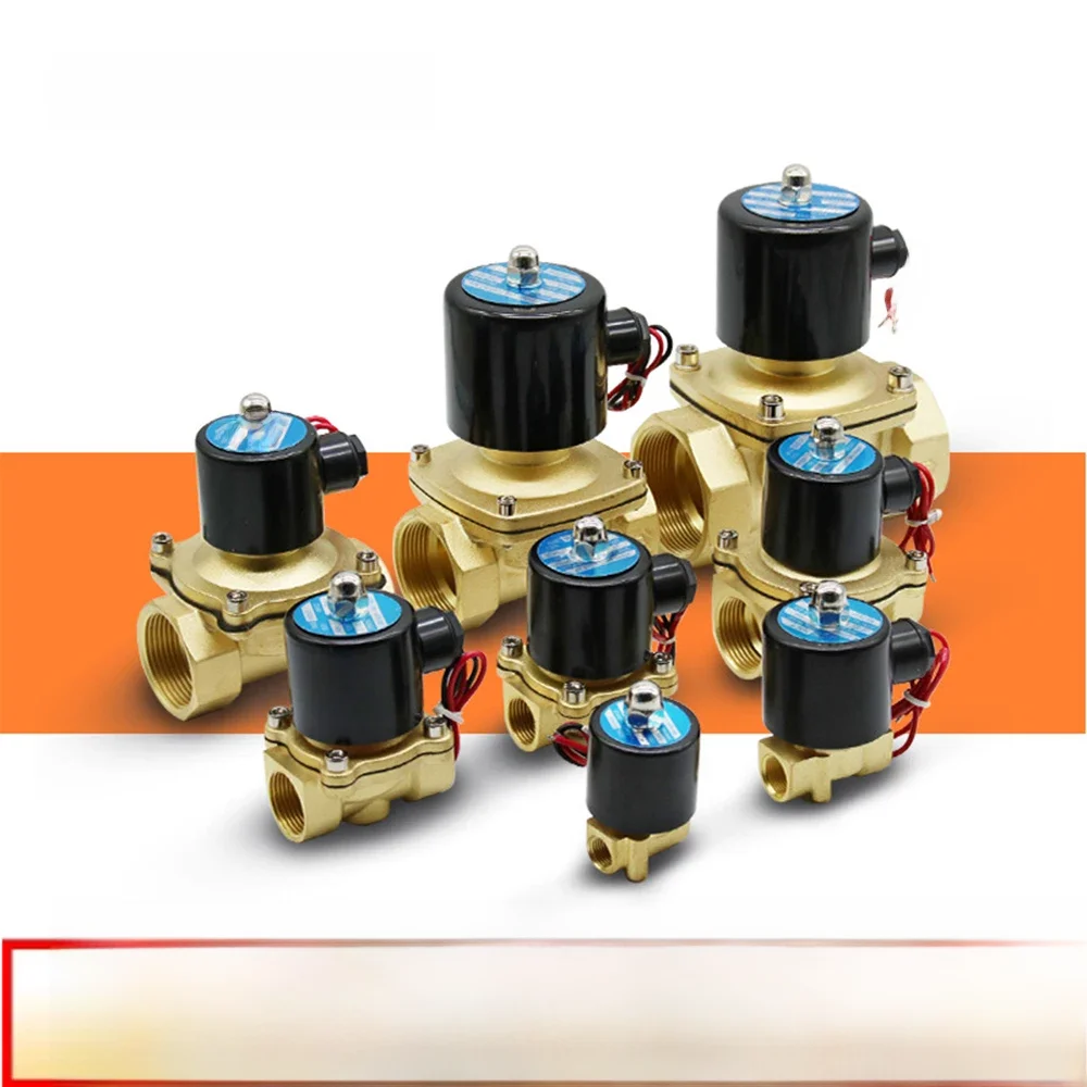Électrovanne électrique en laiton normalement fermée, 1/2 ", 3/4", 1 ", Chr15, Chr20, Chr25, pneumatique pour eau, huile, air, 12V, 24V, 220V