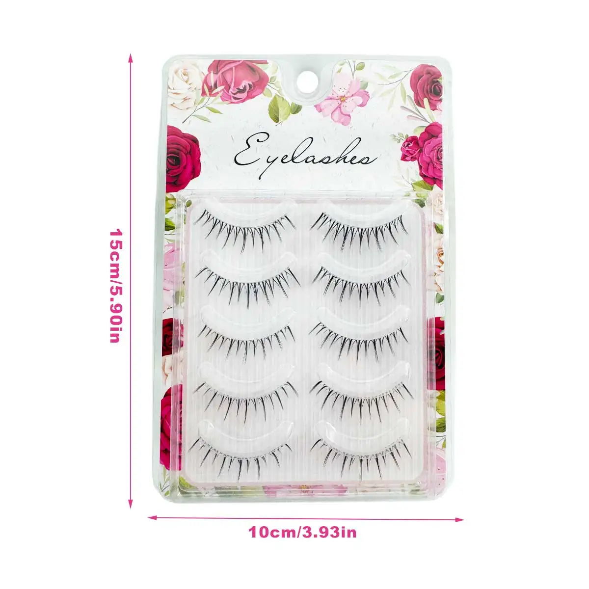 5ペア ソフトウィスピーつけまつげ ナチュラルロングフルストリップ デイリーウェア 写真撮影 ウェディングメイク ハロウィン クリスマス つけまつげ