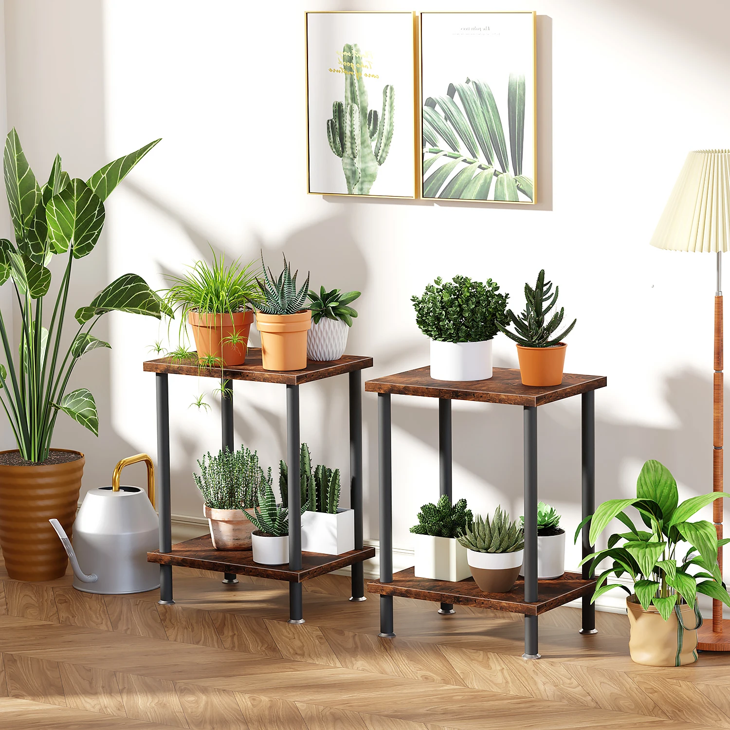 طاولة جانبية، أثاث الطابعة، طاولة جانبية قابلة للتكديس، منضدة Buró لغرفة النوم، طاولة جانبية قابلة للتكديس #3