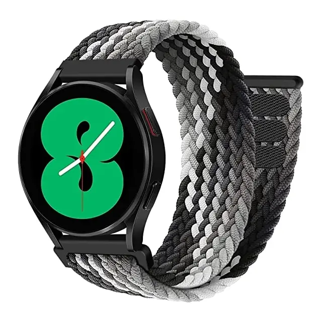 Strap For Samsung Galaxy Watch 7/6//4/Classic/5/pro/active 2 Elastic Braided Solo Loop bracelet Huawei watch GT/2/2e/3/pro band